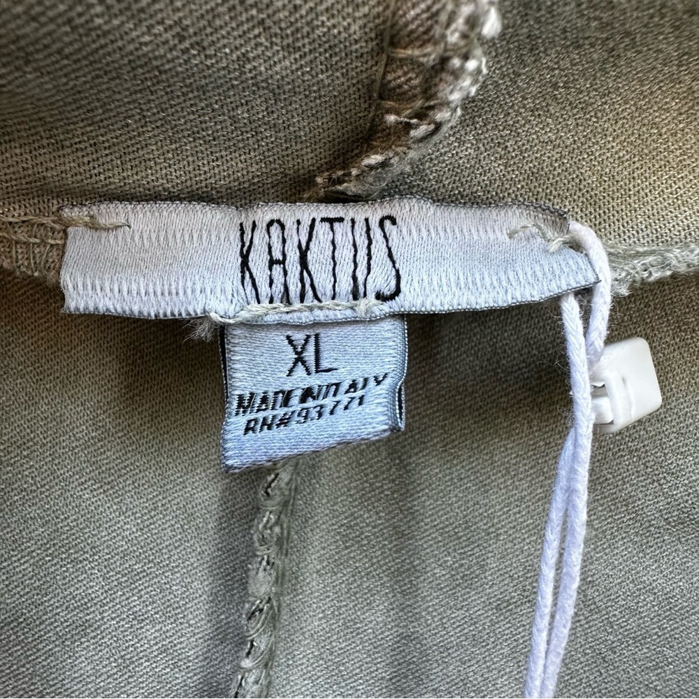 NWT Kaktus Camo Hooded Jacket Made in Italy Sz XL - Picture 8 of 9